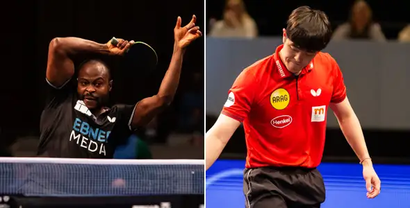 Bild: Quadri Aruna und Dang Qiu äußerten nach dem CL-Final-Four ihren Unmut. (©Gohlke)
