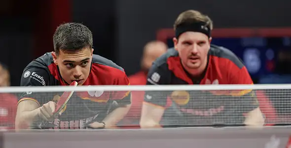 Bild: Kay Stumper und Ricardo Walther scheiterten daran, das Ruder noch einmal herumzureißen (©ITTF)