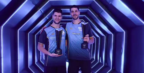 Bild: Dimitrij Ovtcharov und Patrick Franziska ließen der WM-Bronzemedaille ihren ersten WTT-Doppeltitel folgen (©ITTF)
