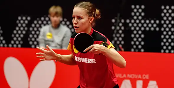 Bild: Eine Medaille im Mixed hat Annett Kaufmann schon sicher, im Doppel könnte heute eine weitere dazukommen (©ITTF)