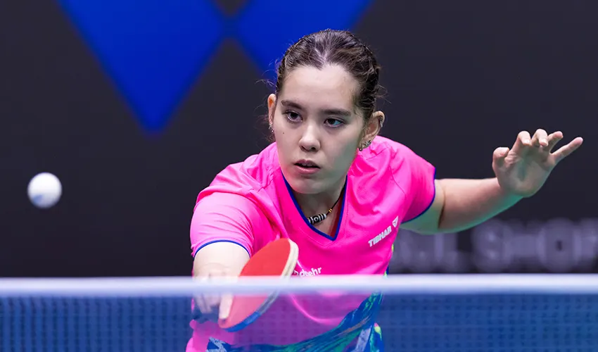 Franziska Schreiner, Tischtennisspielerin, Action, WTT Feeder Olomouc 2026